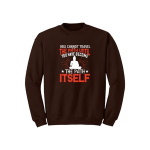Sweat-shirt en coton mélangé Bouddha Thèmes Imprimer 12 options de couleur Style décontracté 260-280 GSM Placement de conception personnalisable pour l'hiver - Product Image 2