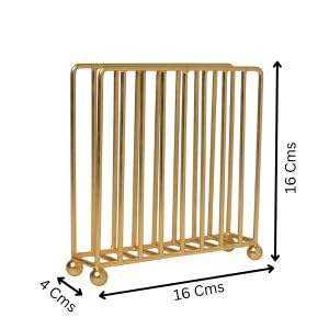 Anneau de serviette carré en laiton attrayant, support décoratif en fer pour les tables de mariage et de restaurant - Product Image 6