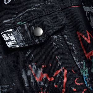 Veste en jean sur mesure OEM, dernier design, lavage en coton, coupe ajustée, manches longues, denim, homme, streetwear, printemps - Product Image 6