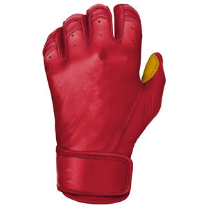 Guantes de bateo de béisbol de cuero Cabretta, puño corto, cuero suave, cómodos, antideslizantes, competición de entrenamiento, 2017 - Product Image 4