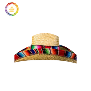 Chapeau de paille Fiesta de qualité supérieure avec tissage solide-Coupe longue durée et confortable - Product Image 6