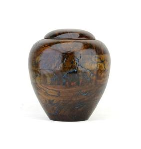 Lightning Strokes Wooden Cremation Urn for Human Threaded-lid Turn Female <b>Keepsake</b> <b>Box</b> urns for human - Product Image 3