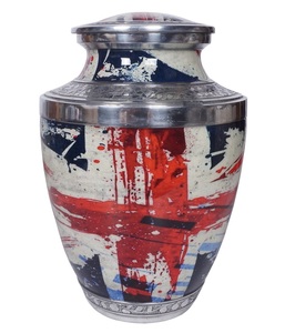 Urnas de cremación para cenizas, urna de recuerdo para adultos, urna biodegradable, dispersión de agua, Vidrio Metálico - Product Image 4