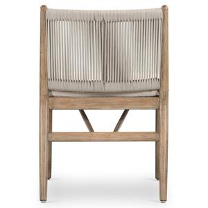 Silla de Madera de Teca con Cuerda Tejida, Altura Ajustable, Diseño Moderno para Comedor Interior/Exterior en Casa, Parque o Villa - Product Image 5