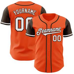 Blank Split Baseball Uniform Button Down <b>T</b>-<b>shirt</b> USA Size Personalized Stitched Logo Name for Men Youth Baseball Jersey - Product Image 2