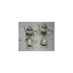 Set da tè in metallo di alta qualità con Design accattivante Set da tè in argento