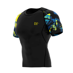 Custom <b>men</b> half sleeve <b>compression</b> <b>shirt</b> <b>Men</b> <b>compression</b> <b>shirt</b> quick dry short sleeve <b>Men</b> half sleeve <b>compression</b> <b>shirt</b> - Product Image 5