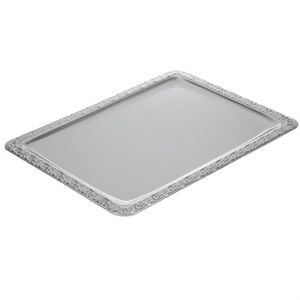 Bandeja de servicio de acero inoxidable de lujo de diseño moderno y elegante artesanía de metal de calidad de construcción sólida para uso doméstico profesional - Product Image 2
