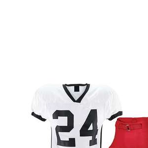 Uniforme de football américain personnalisé de haute qualité 100% polyester à manches courtes disponible en couleurs personnalisées vente en ligne - Product Image 5