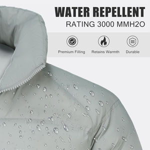 Veste d'hiver de haute qualité pour hommes avec logo personnalisé imprimé en gros Veste coupe-vent respirante pour hommes - Product Image 4