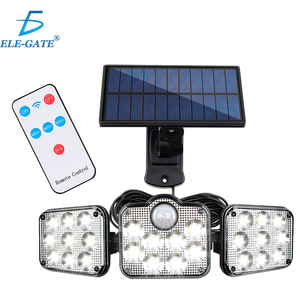 Lampe murale solaire LED intelligente, blanc chaud, étanche, alimentée par l'énergie solaire pour les jardins et les paysages - Product Image 1