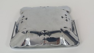 Support à gâteau en métal de style panier simple, finition argentée, centre de table décoratif pour les événements à domicile et la décoration de paniers-cadeaux - Product Image 2