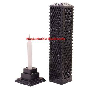 กระถางธูปแกะสลักหินสบู่ธรรมชาติที่มีรูปทรงหอคอยสำหรับตกแต่งของขวัญทางศาสนา - Product Image 4