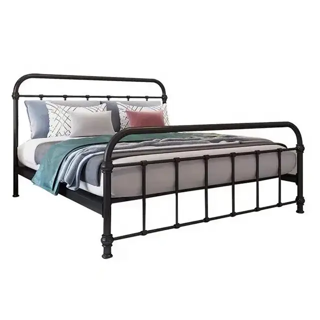 Fabrikant Fabriek Op Maat Moderne Design Metalen Platform Stalen Bed Frame Verstelbare King Size Tegen Een Goedkope Prijs