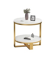 Table d'appoint moderne en fer et aluminium, conçue pour les propriétaires de maisons recherchant des éléments de décoration de luxe distinctifs