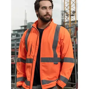 Veste de sécurité et de survie en softshell personnalisée haute visibilité pour le merchandising - Product Image 2