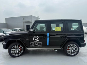 Kit Spoiler Anteriore e Posteriore con Minigonne Laterali per Nuova Mercedes-Benz Classe G SUV 2019 Nera - Product Image 5