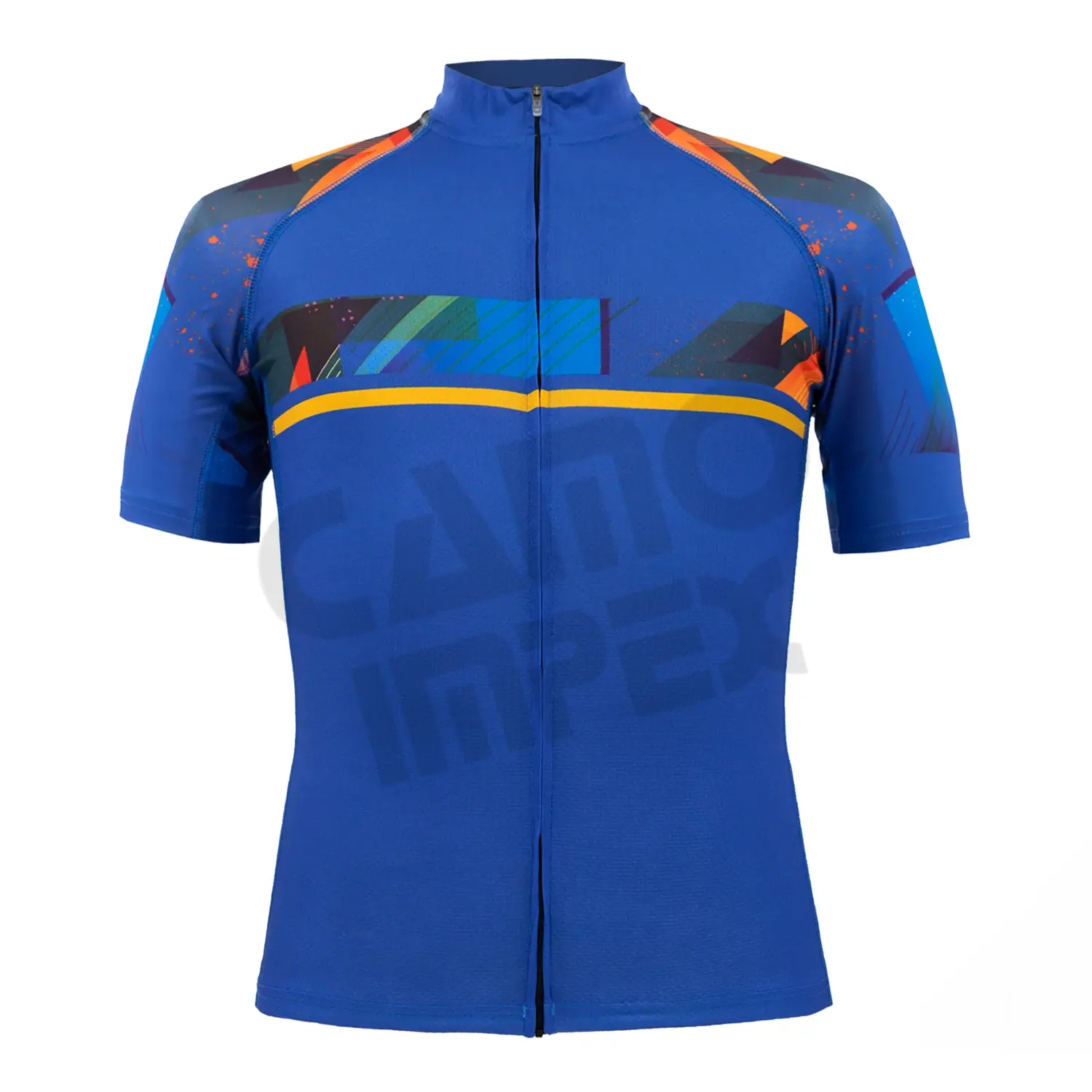 Men Short Sleeves Full Length Fitted Zipper Up Front Recycled Polyester Unique Design Fashion Cycling Jersey New Arrivals Jersey