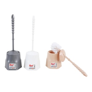 Juego de Escobilla para Inodoro de Mango Largo y Resistente con Vaso de Plástico, Cepillo de Limpieza para Baño, Accesorios para el Hogar - Product Image 1