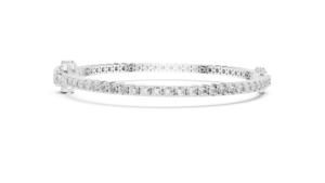 Bracelet tennis vintage en argent 925 certifié VDS IGI, diamants CVD cultivés en laboratoire couleur E 13G, luxe pour mariage/fiançailles/anniversaire - Product Image 3