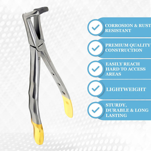 Ensemble de forceps dentaires manuels en acier inoxydable de haute qualité pour enfants, 7 pièces, pochette réutilisable, poignée ergonomique, CE - Product Image 1