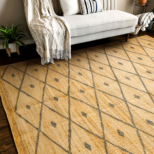 Indian Supplier's Best Offer Modern Natural Jute Anti-Slip Area <b>Rug</b> Set for Home Living Room Bedroom Outdoor Prayer - Product Image 1