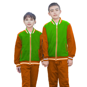 100 juegos personalizados para niñas niños hombres mujeres niños algodón deporte Sudadera con capucha Polo chándales uniformes para la escuela fabricantes al por mayor - Product Image 2