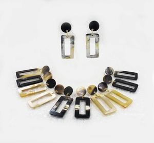 Pendientes de Cuerno de Búfalo para Niñas, Pendientes de Mujer, Joyería de Cuerno, Cuerno Natural para Mujer, Alta Calidad - Product Image 2