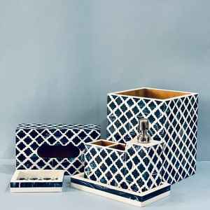 Juego de Accesorios de Baño de Resina de Forma Cuadrada, Artesanía, la Mejor Calidad de Resina - Product Image 3