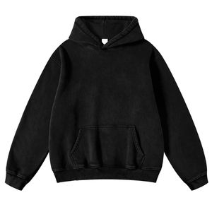 À la mode classique confortable hommes surdimensionné à capuche à manches longues 100% coton doux personnalisable Logo broderie pour l'hiver - Product Image 5