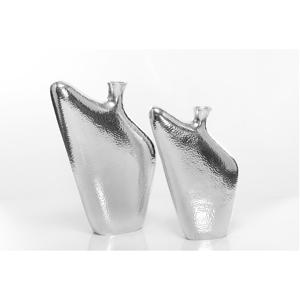 El juego más vendido de 3 floreros de metal de aluminio de diferentes tamaños para decoración del hogar, jarrones de suelo - Product Image 3