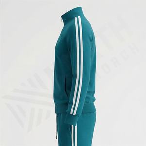 Ensemble décontracté à capuche pour l'hiver, vêtements de sport de qualité supérieure, survêtement pour homme, couleur personnalisée, respirant, léger, 100% coton, long - Product Image 3