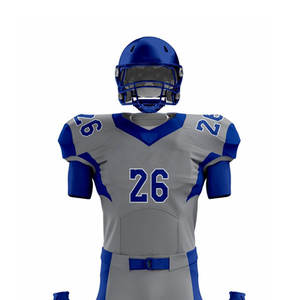 ODM derniers ensembles d'uniformes de football américain de haute qualité nouveau Design grande taille respirant caractéristiques manches courtes été 100% - Product Image 4
