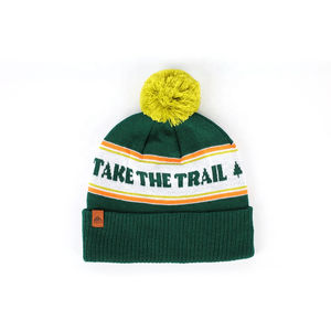 Custom Logo Trendy High Quality Acrylic Warm Winter Hats Caps Plain Dyed Skullies Pom Pom Knitted <b>Beanie</b> <b>Waterproof</b> Fashionable - Product Image 2