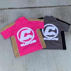 Chándal informal de verano con Cremallera de nailon transpirable para hombre con logotipo personalizado OEM, chaqueta cortavientos, pantalones, conjunto de chándal impreso por sublimación - Product Image 5