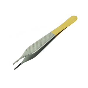 Pinzas Adson Micro TC Lisas de 12 cm, Acero Inoxidable, Instrumentos Quirúrgicos Dentales Clase II, Alta Calidad, Certificación CE, Accionamiento Manual - Product Image 1