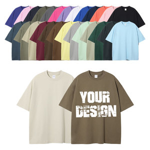 Camisetas de gran tamaño con hombros caídos, camiseta de manga corta a la moda con impresión personalizada, camiseta de verano de alta calidad para hombres - Product Image 1