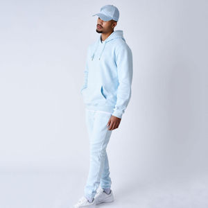 Vente en gros de pantalons de survêtement de sport unisexes pour hommes et ensemble de sweat à capuche surdimensionné vintage - Product Image 2