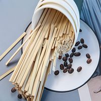 Agitateurs à café en bambou biodégradable lisses à bon prix, bâtonnets en bambou jetables pour café, lait, cocktail, thé