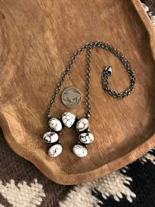 Collier The Wild Horse Naja Bijoux Boho du Sud-Ouest avec breloque naturelle Serti lunette plaqué rhodium/or - Product Image 2