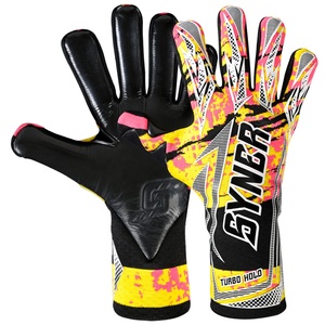 Black Contact German Latex Soccer Football Goalkeeper Gloves Breathable Sports Protective Gear for Sports - Product Image 1