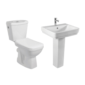 Lybia-cuenco de cerámica para baño, conjunto de lavabo de Pedestal para Suite de países africanos - Product Image 2