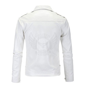 Veste d'hiver en cuir véritable de qualité supérieure Doublure douce et confortable Parfaite pour les tenues décontractées et les looks tendance au quotidien - Product Image 2
