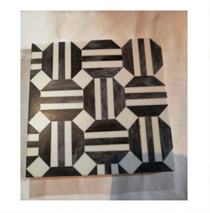 Juego de posavasos de MATERIAL PERSONALIZADO Almohadillas de piedra redondas de estilo clásico para cocina Hecho en India - Product Image 1