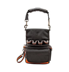 Pochette à outils pour électricien en tissu balistique haute résistance |   Holster de ceinture à 9 poches avec fond renforcé et sangle adhésive - Product Image 3