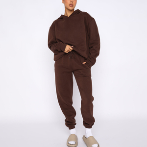 เสื้อมีฮู้ดผ้าฟลีซปักลายกราฟิกสำหรับทุกเพศเสื้อฮู้ดแบบถักโอเวอร์ไซส์ดีไซน์ออกแบบโลโก้ได้ตามต้องการ - Product Image 4