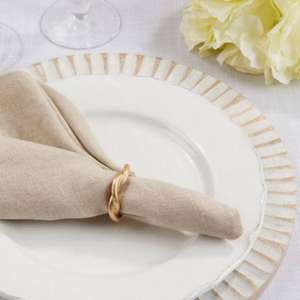 Stylish Metallic-finished <b>Resin</b> Napkin <b>Rings</b> with a Modern Appeal & Suitable for Minimalist and Contemporary Event Tables - Product Image 6