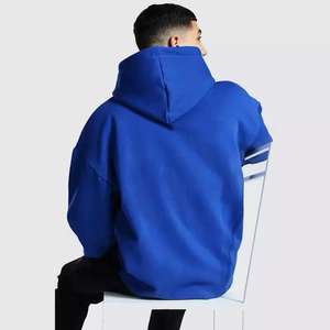 Sweat-shirts à capuche en tricot surdimensionnés pour hommes personnalisés Longueur longue Saison d'automne Hoodies Logo Solide ODM - Product Image 2