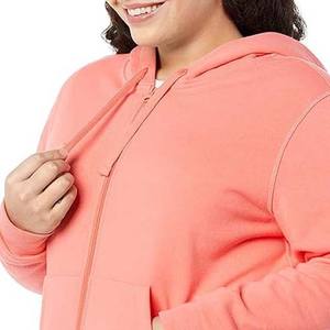 Nuevas Sudaderas con Capucha de Lona Cálida para Invierno con Cierre Frontal y Emblema Personalizado Impreso Ecológico de Alta Calidad para Mujer - Product Image 5