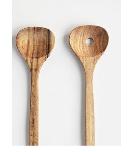 Natural Wood Cooking Utensils Set Disposable Spoons and Spatulas Wooden Spoons for Salad Fork Kitchen Ware - Product Image 3